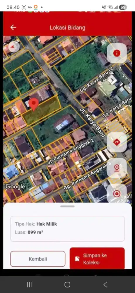 Tanah pinggir jalan karya baru purnama pontianak