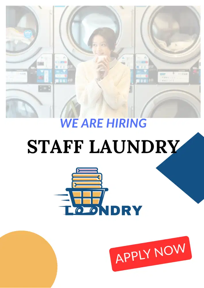 LOKER Staff Laundry Operator Mesin (Self Service) Apartmn. Teluk Intan