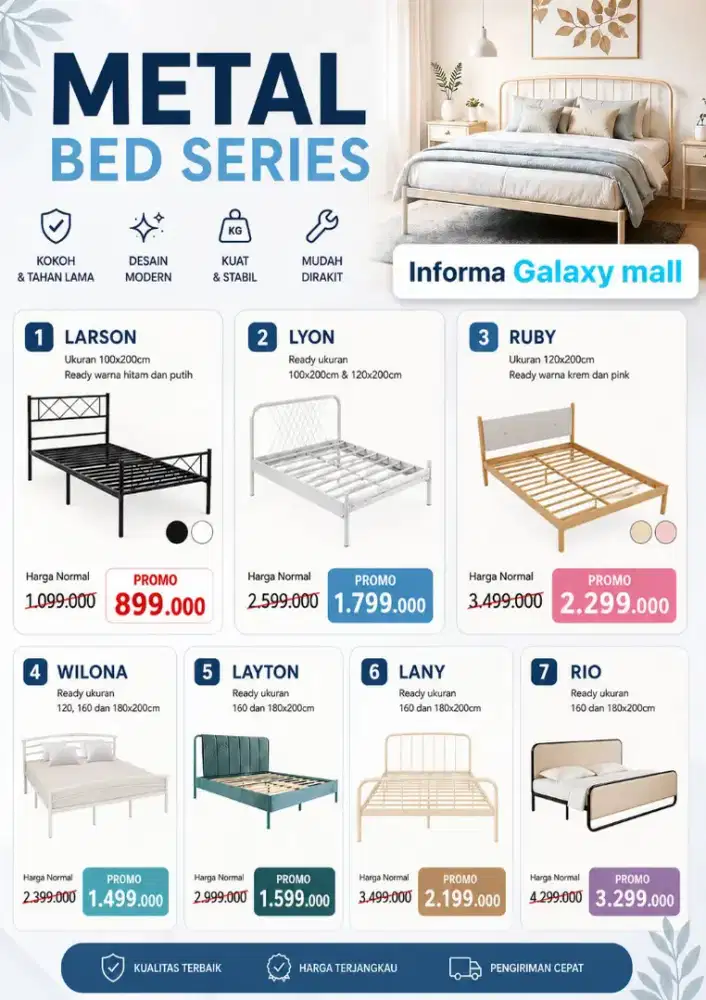 METAL BED SET SERIES