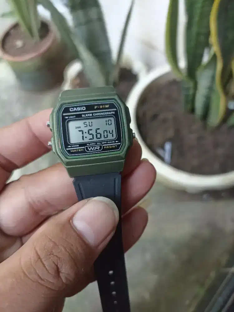 jam casio f91w original