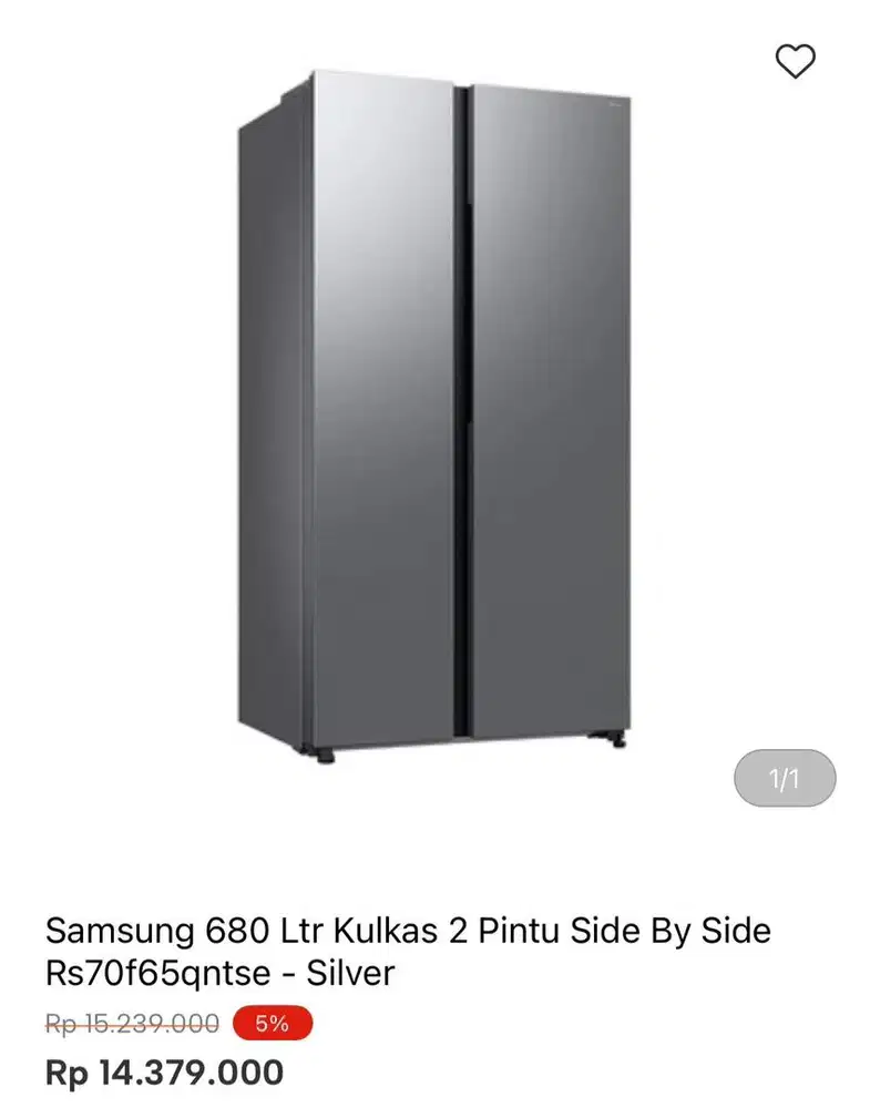 KULKAS SAMAUNG SBS 680liter