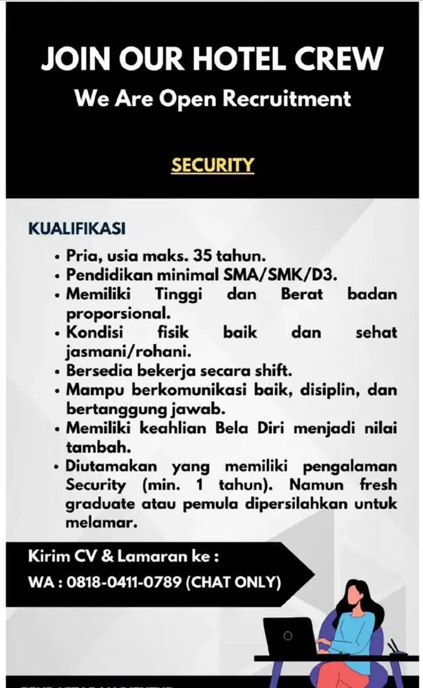 OPEN REKRUTMENT SATPAM
