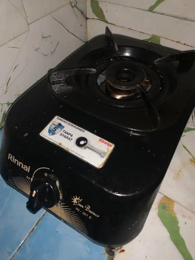 Kompor gas 1 tungku rinnai ori + regulator rinnai ori