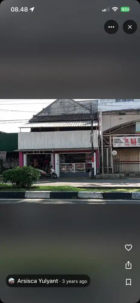 Dijual Ruko 3 Lt Jl Borobudur