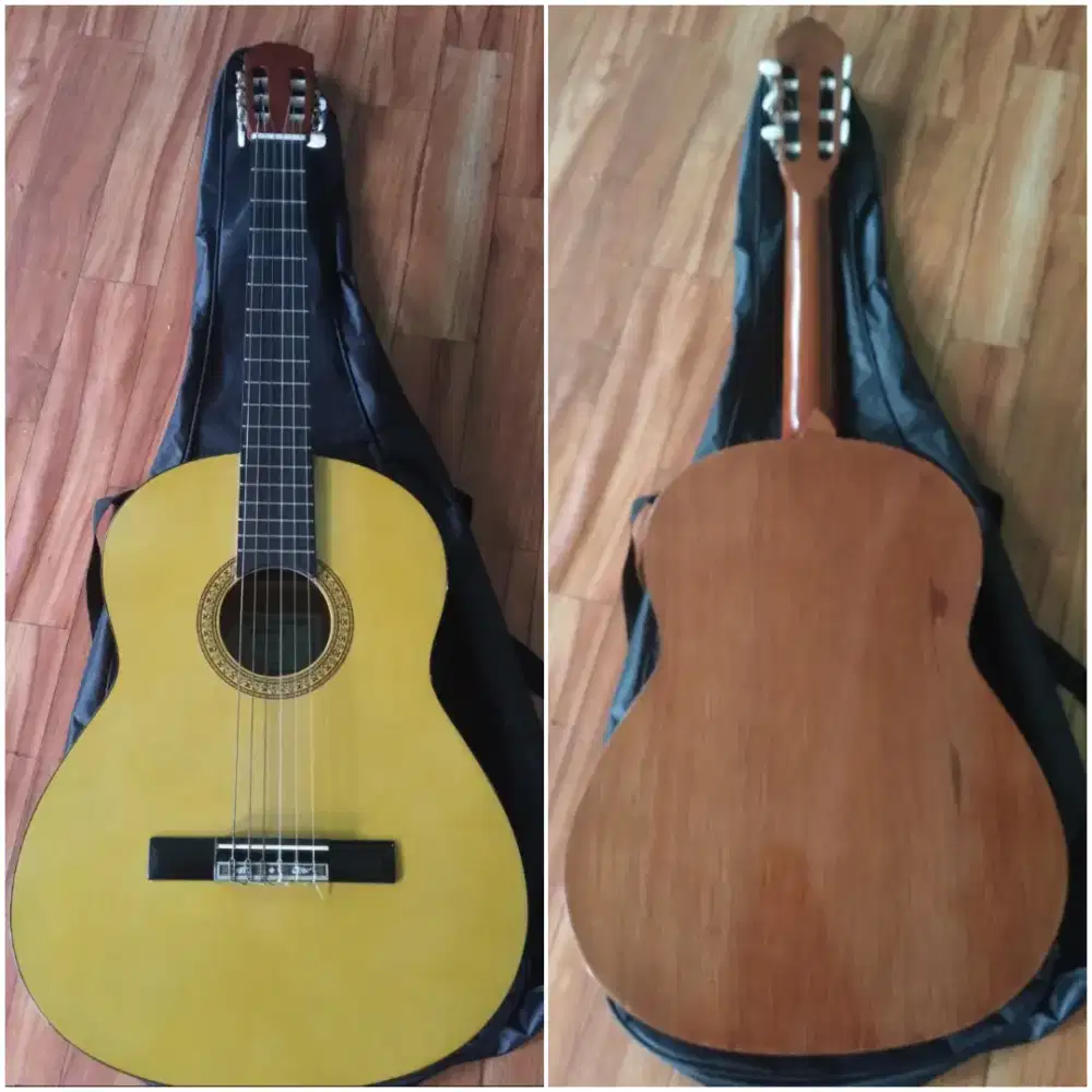 gitar klasik yamaha custom berkualitas solid mantap siap pakai nett