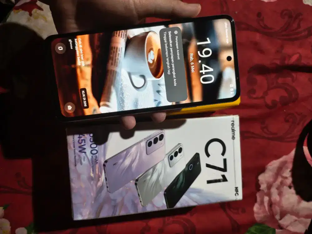 Jual realme c71 4/128 kelengkapan fullset