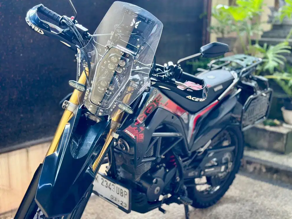 CRF 150 Modif Rally Plat DK Asli