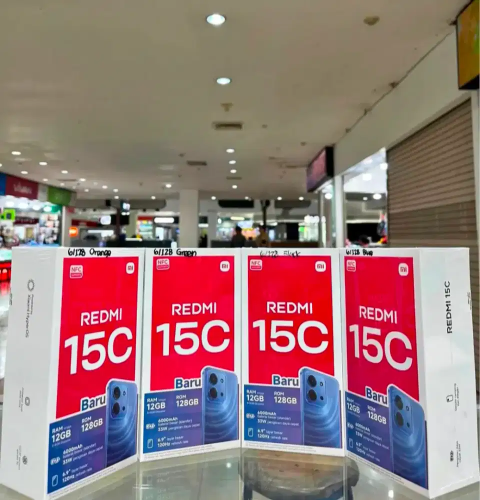 REDMI 15C 6+6/128 BARU RESMI
