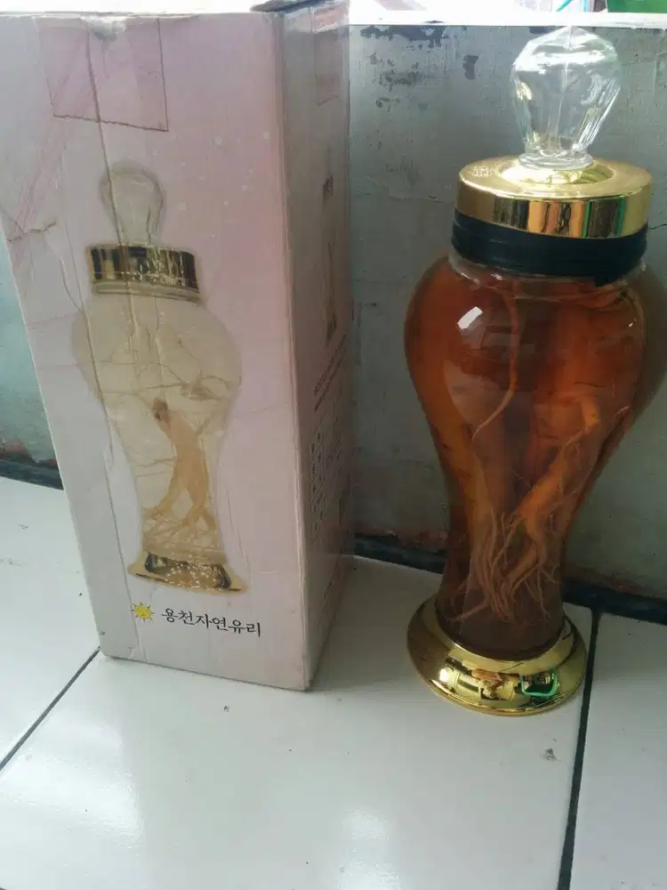 Ginseng dalam Gelas Kaca
