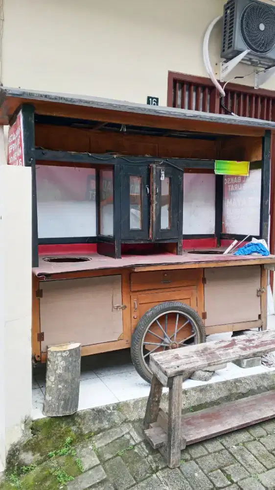Gerobak Mie Ayam 2 Tungku