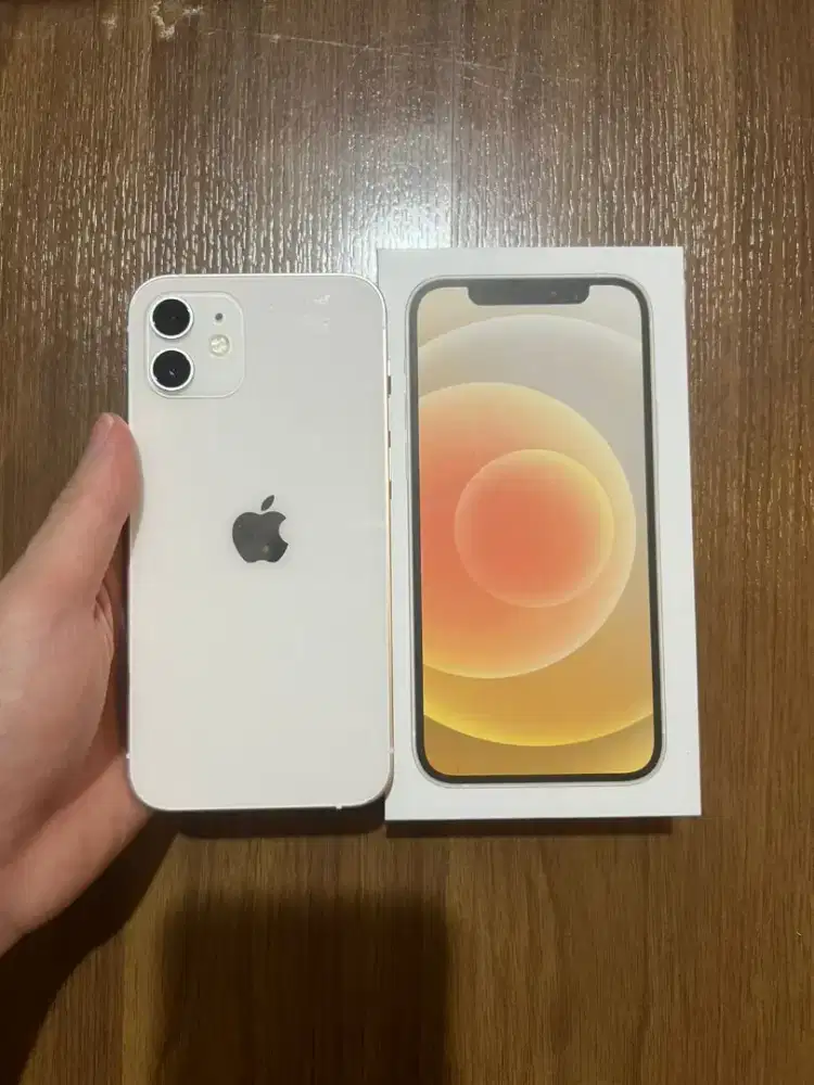 iPhone 12 White 64GB LCD Kuning Harga Murah