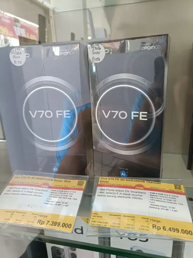 Kredit Kredivo Vivo V70 FE 8/256GB Bunga 0 Tanpa Dp