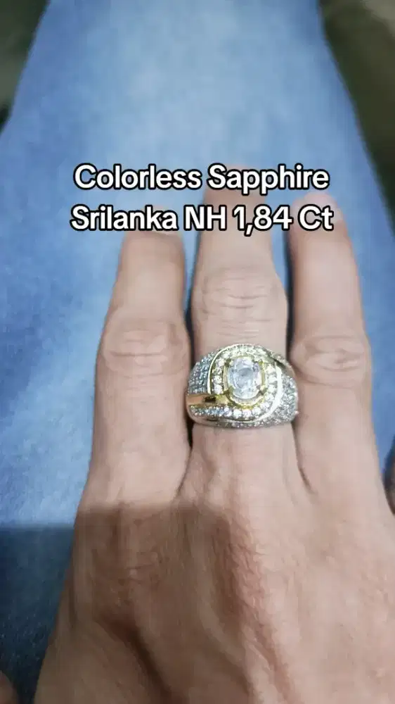 Colorless sapphire srilanka NH