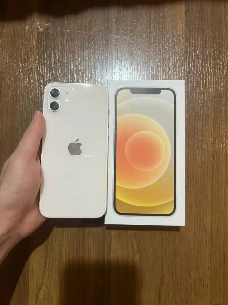 iPhone 12 White 128GB LCD Kuning Harga Murah