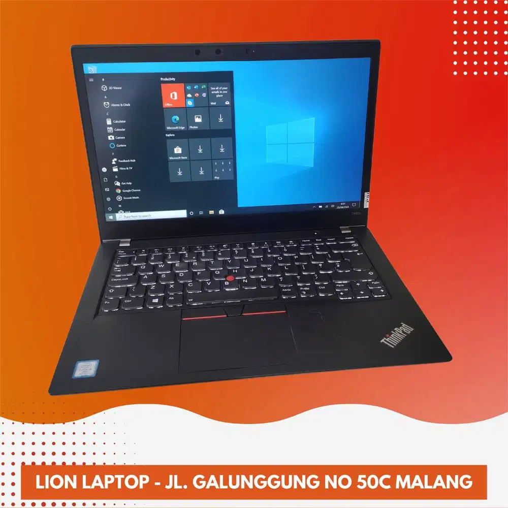 RAM 8GB Core i5 gen 8 Lenovo Thinkpad T480s SLIM [10|05]