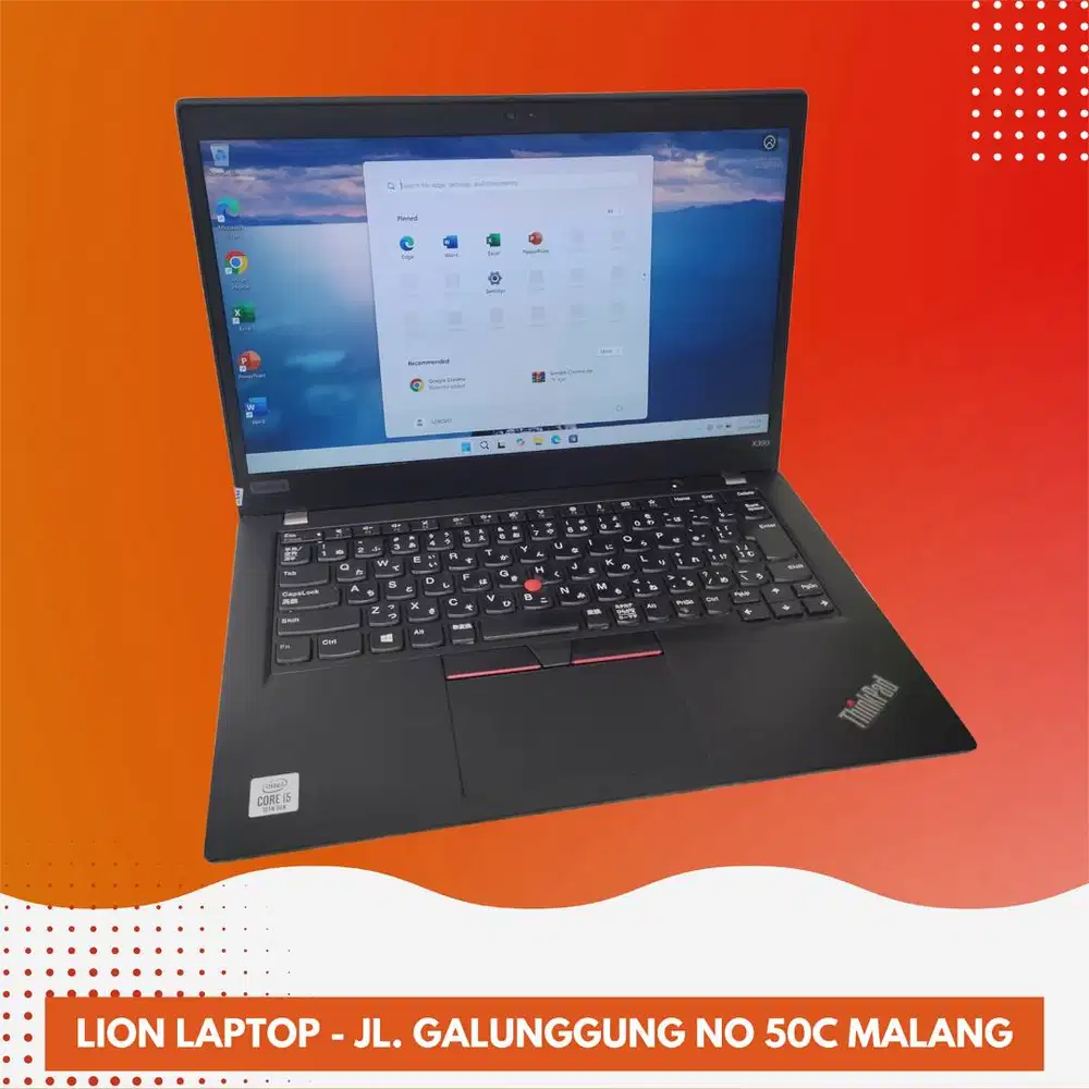 i5 GEN 10 Murah RAM 8GB Lenovo Thinkpad X390 [10|05]