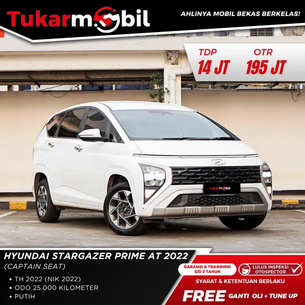 HYUNDAI STARGAZER PRIME 1.5 AT TAHUN 20221