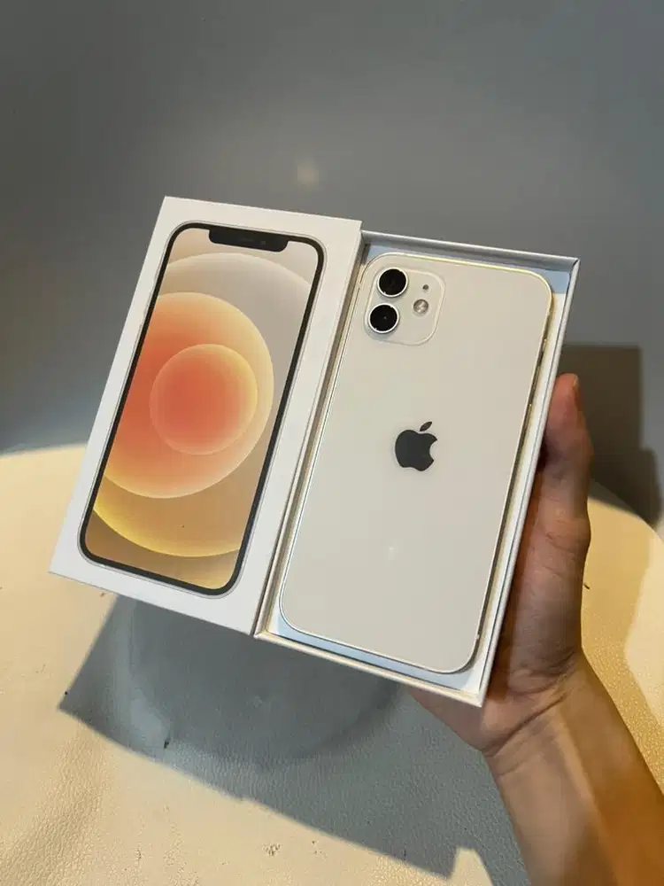 iPhone 12 White 64GB Murah Full Function LCD Kuning