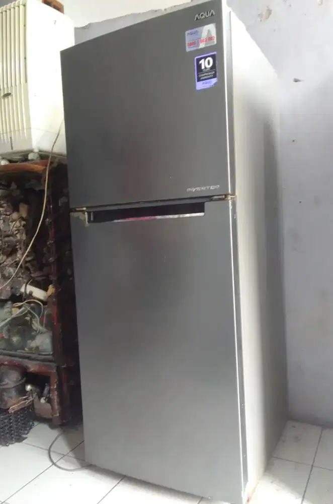 Kulkas 2pintu Aqua full inverter normal dingin Joss