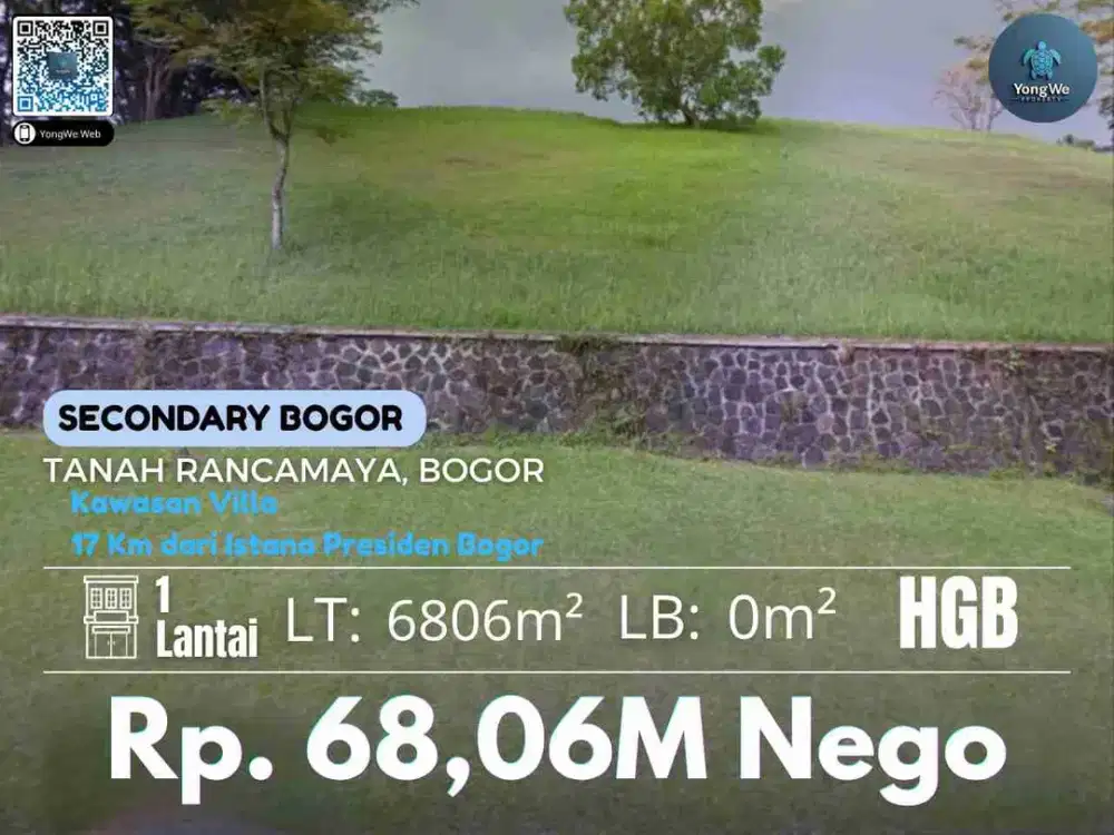 Jual 2 Tanah Villa Bogor Kota Rancamaya Bogor Selatan