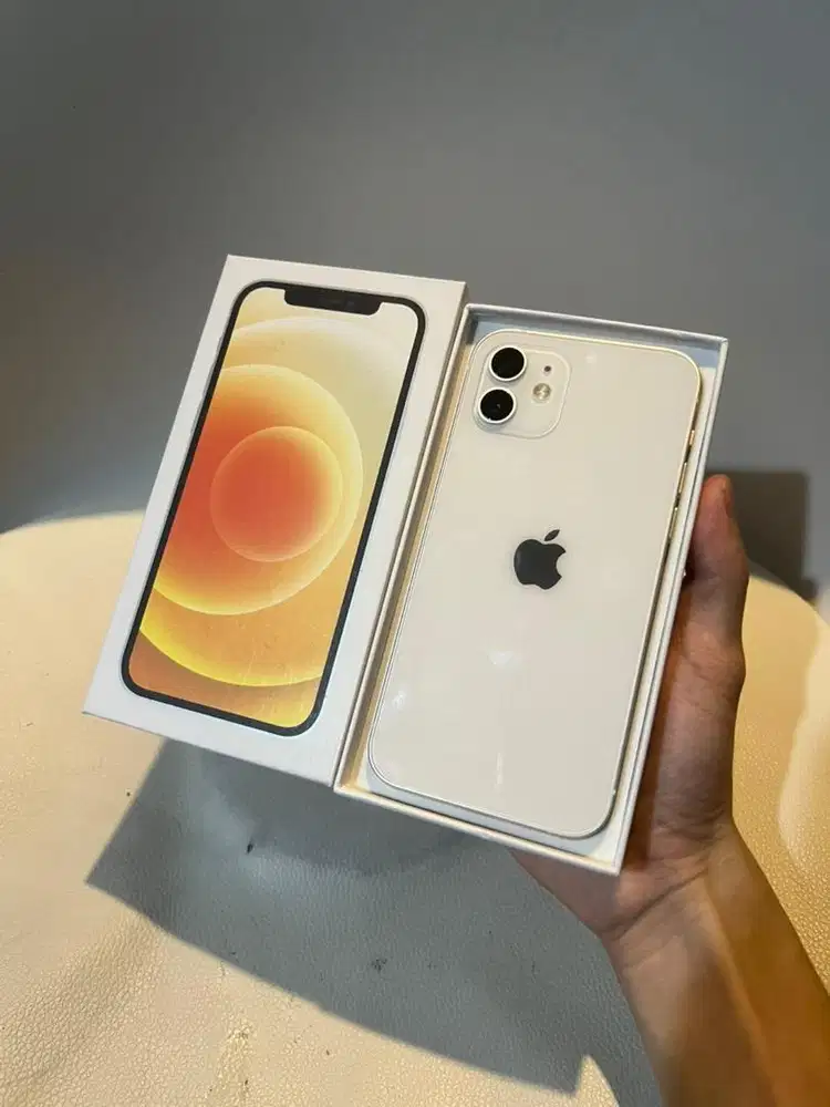 iPhone 12 128GB White Minus Face ID Jual Murah