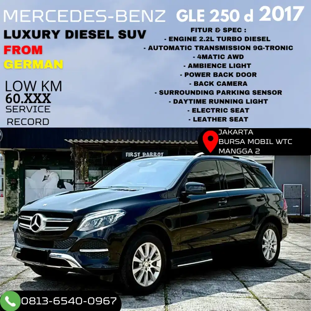 Mercedes benz GLE 250 d 2017 4 MATIC LOW KM RARE ITEM Diesel