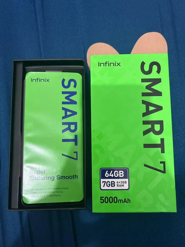 INFINIX SMART 7 - 64GB (7GB - 4+3GB RAM) 5000mAH Polar Black