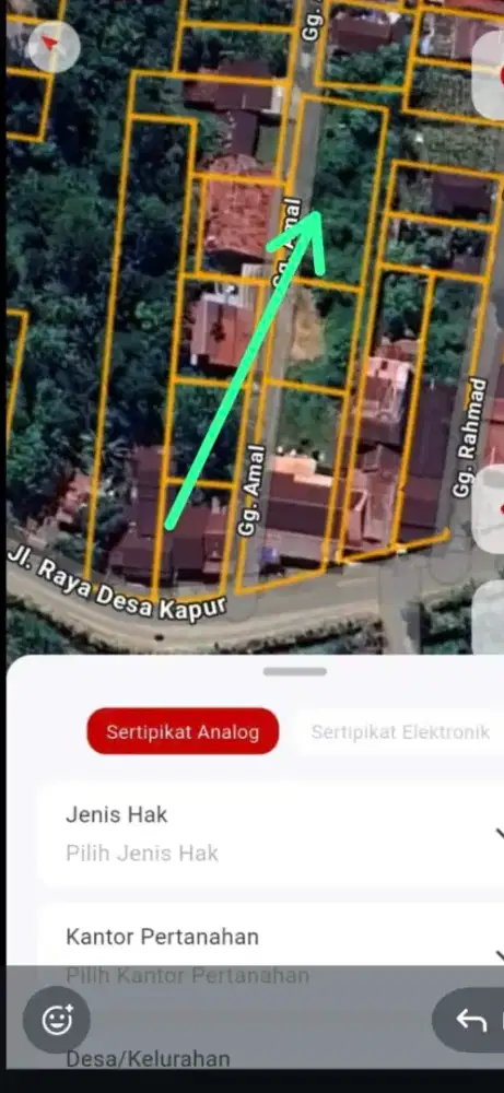 Tanah desakapur ukuran 50 x 17