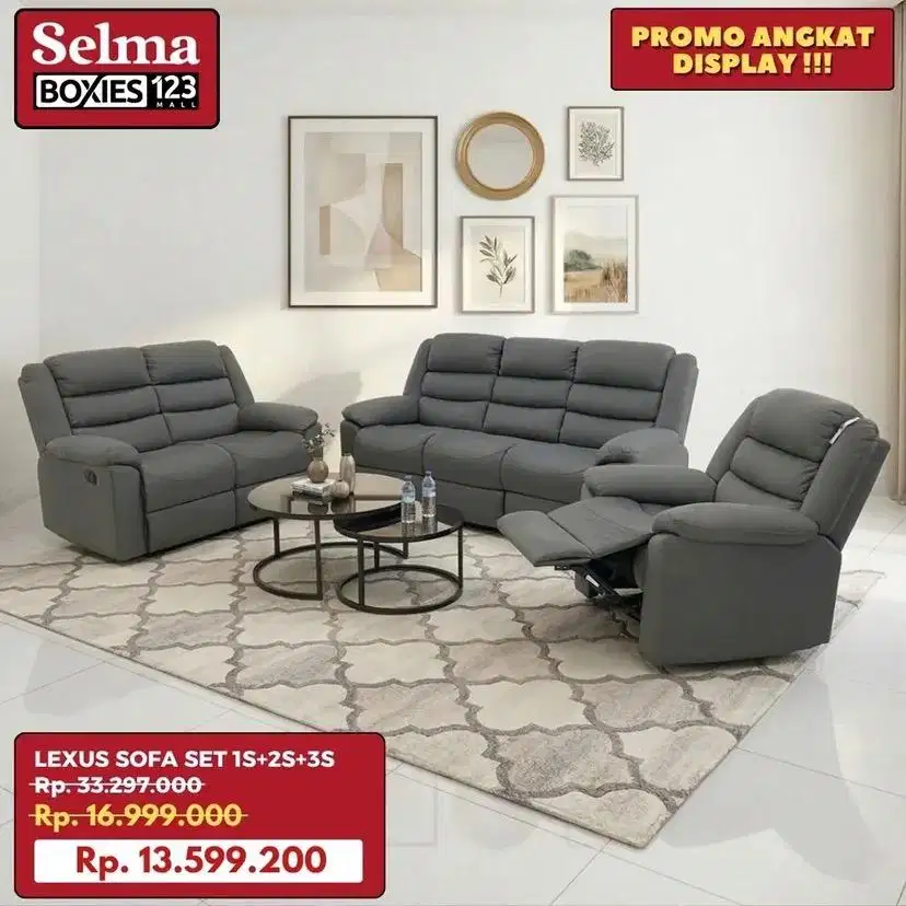 Sofa set selonjoran murah