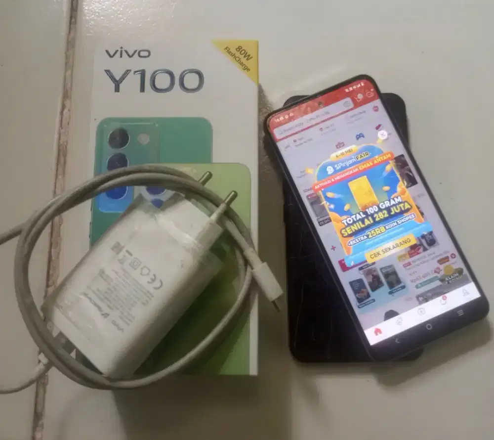 VIVO Y100 ram 8/128 mulus beli dari baru no minus di nego aja .