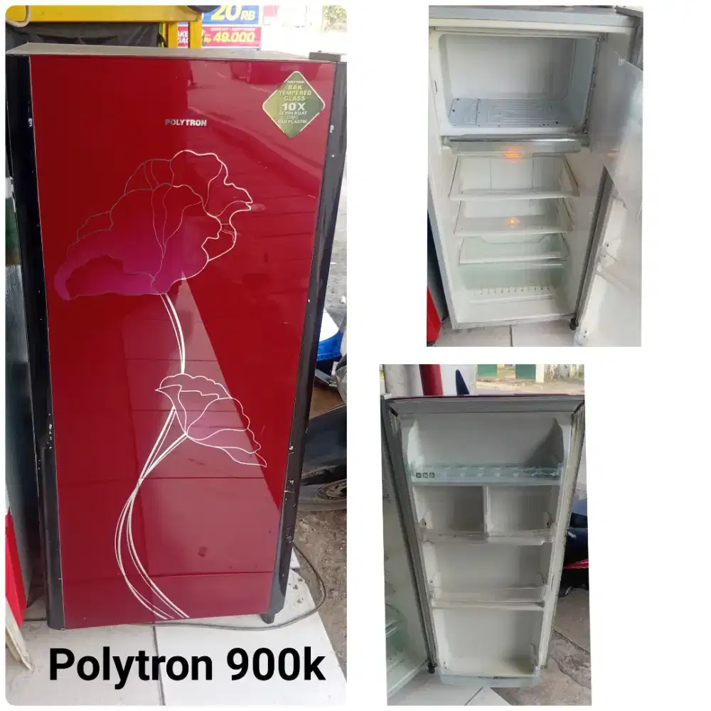 Kulkas polytron bekas bergaransi