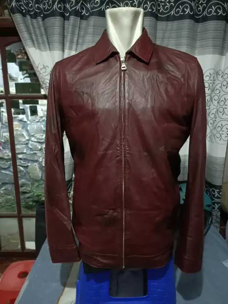 Jaket kulit asli