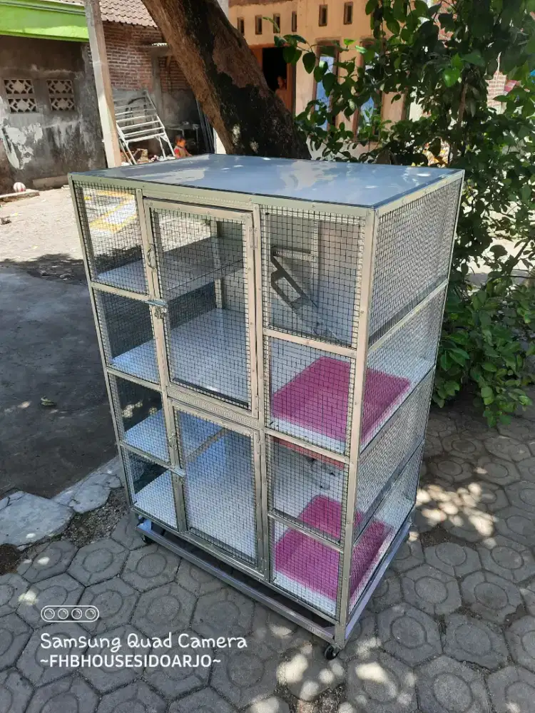 Kandang kucing kelinci iguana persia anggora maincoon bahan galvalum