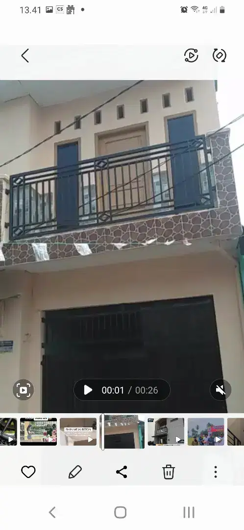 Dijual murah rumah 2 lantai dan bisa juga untuk tempat usaha