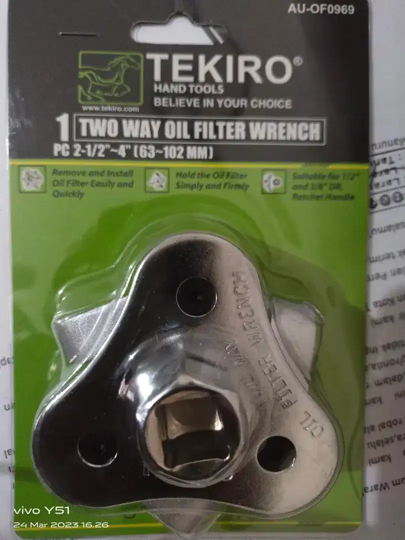 TEKIRO hand tools pembuka filter oli semua jenis mobil, BARU,  via WA