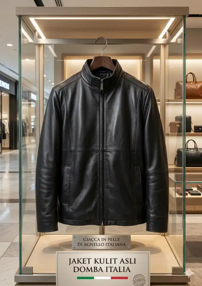 Jaket kulit asli