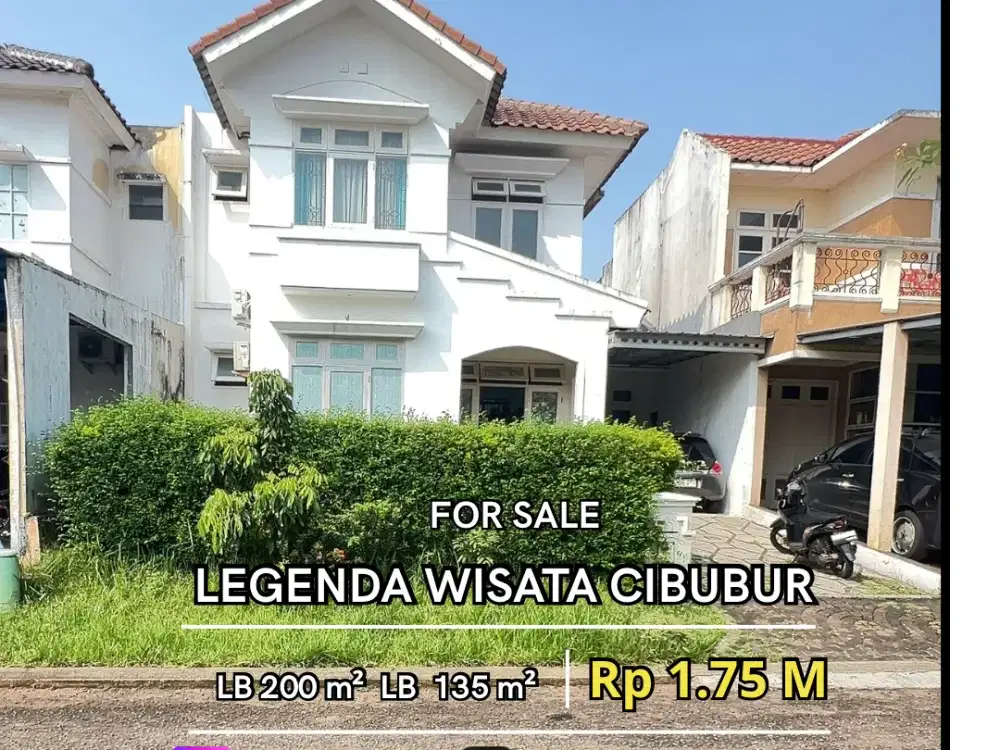 Jual Cepat Rumah Legenda Wisata Cibubur