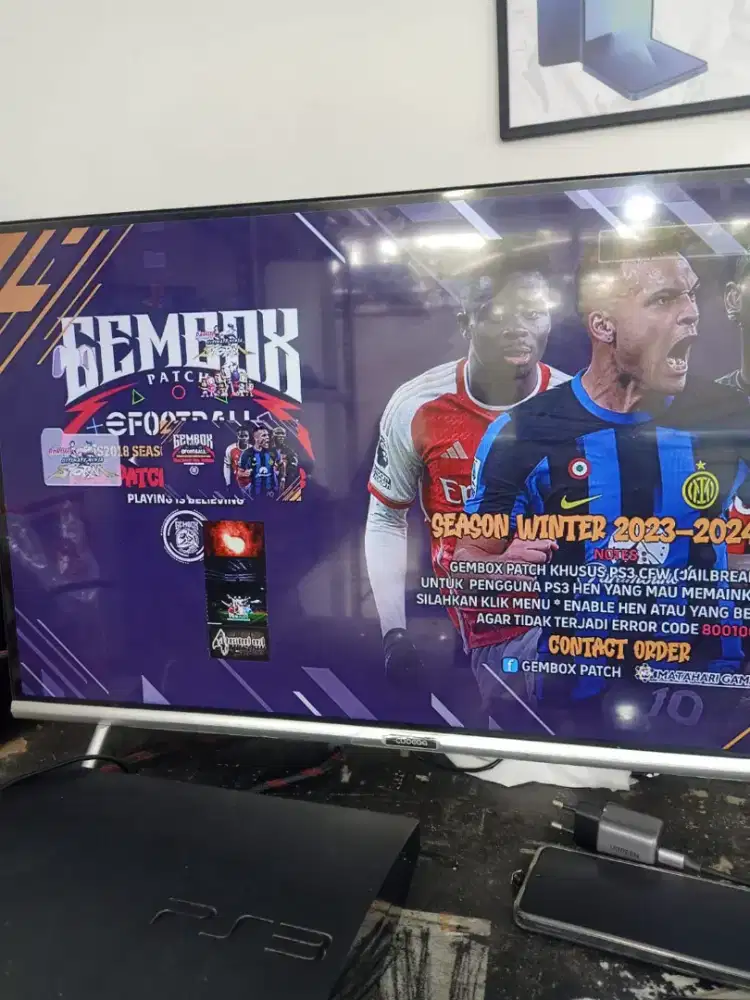 Ps 3 super slim 250 GB seri 2000  stik 2 udah FullGame
Siap pakai
