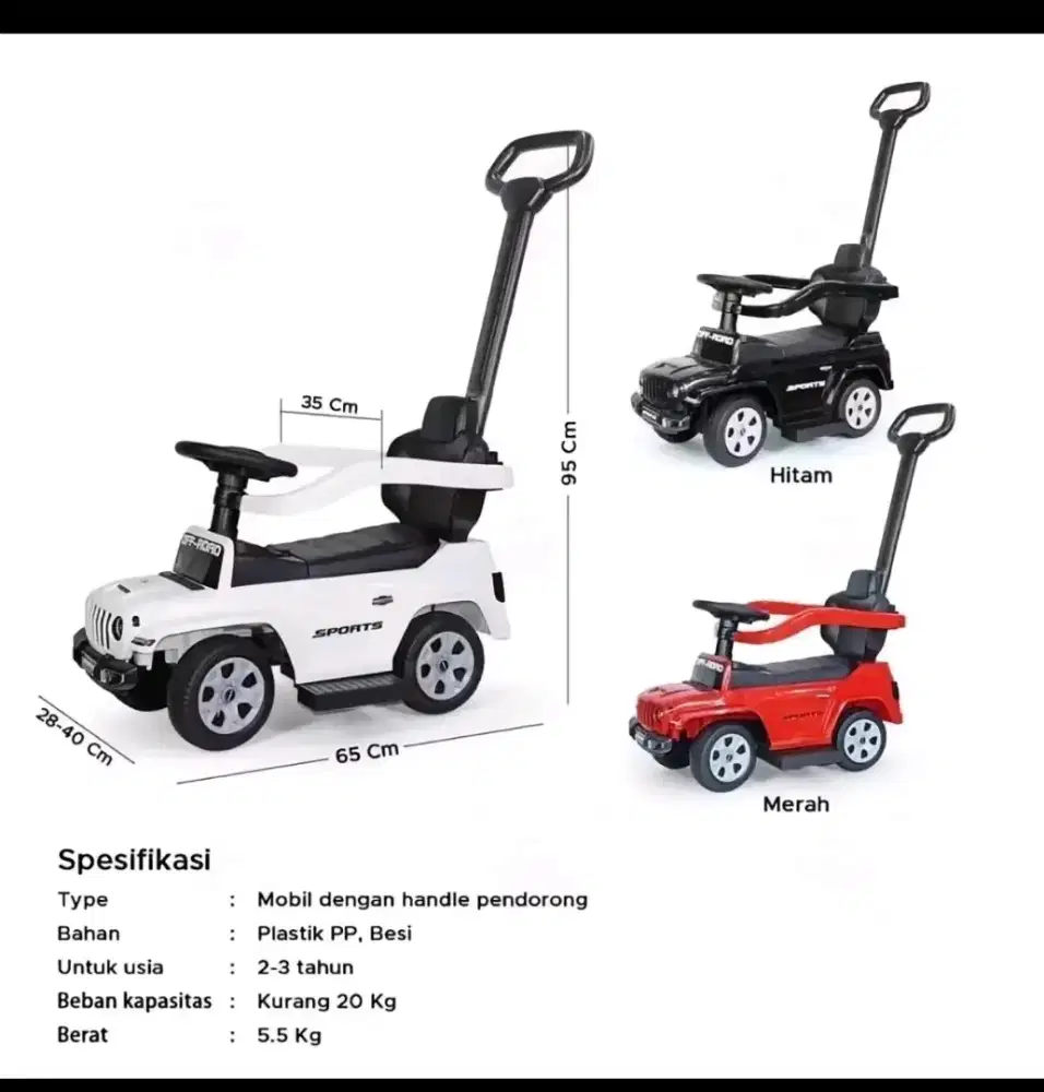 Mobil Dorong Anak / Toddler Car Stroller