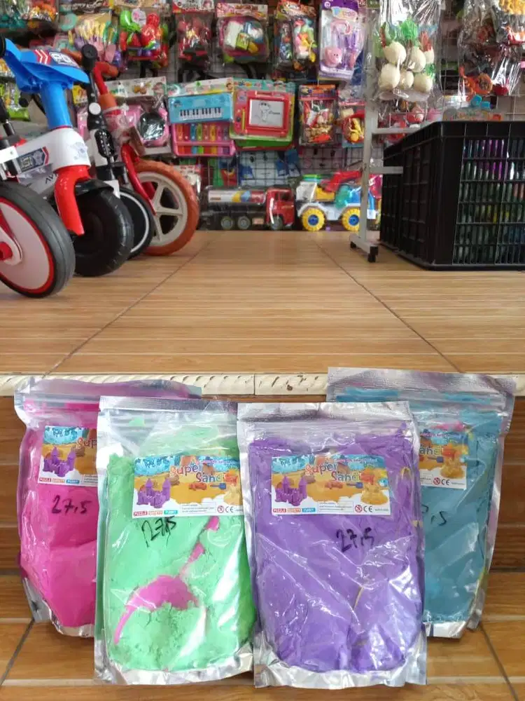mainan anak pasir kinetik 1kg