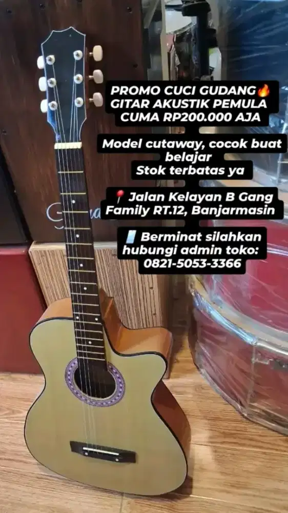 PROMO CUCI GUDANG GITAR AKUSTIK PEMULA‼️