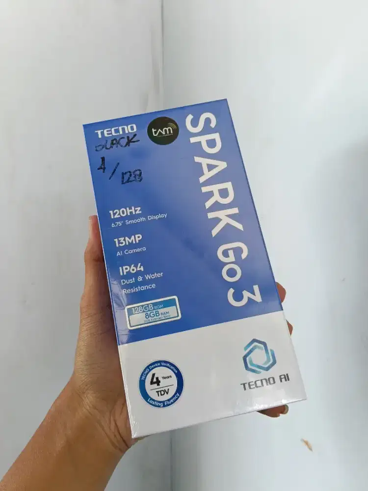 Tecno Spark go3 Ram 4/128GB