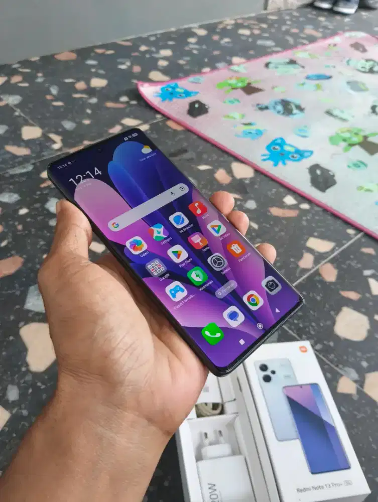 Redmi note 13 pro+ ram 12/512 fast charger 120watt fullset