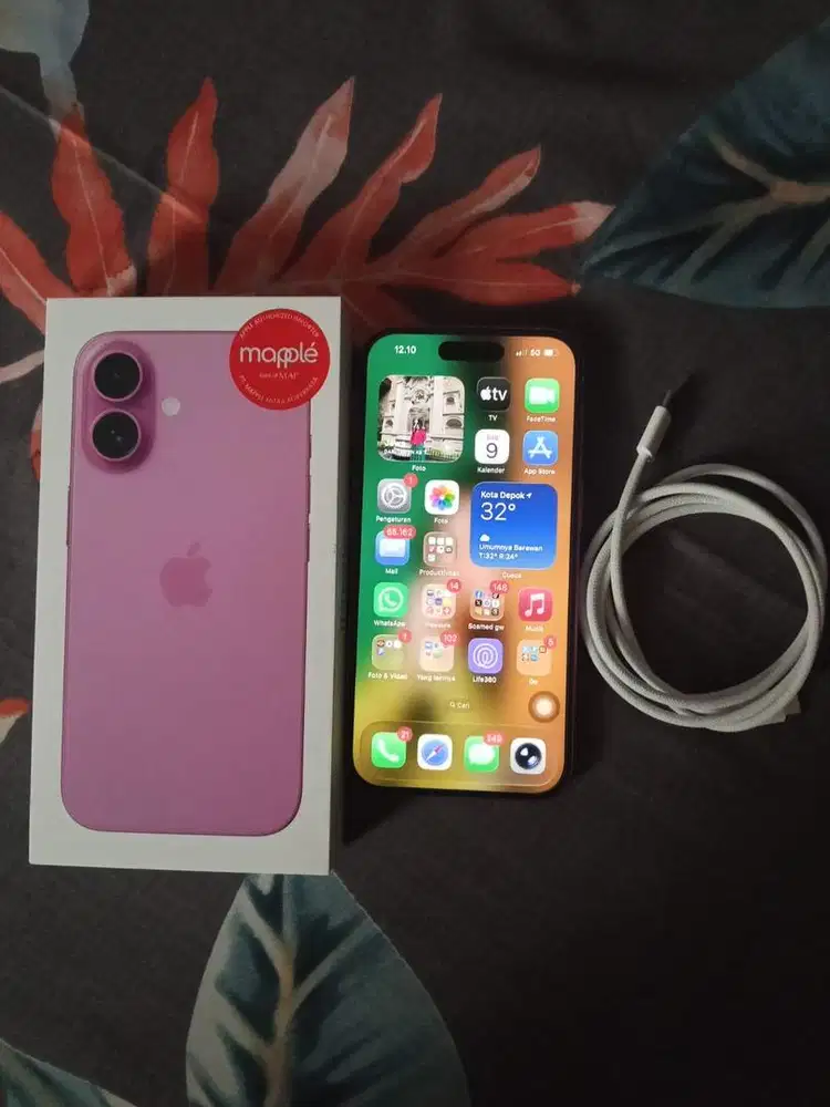Iphone 16 basic 128gb pink like new