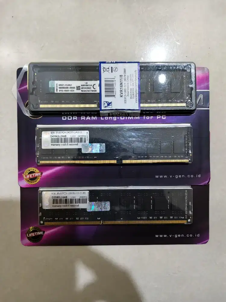 (NEW) RAM LONGDIMM DDR3, DDR4 VGEN, KINGSTON, VENOM RX