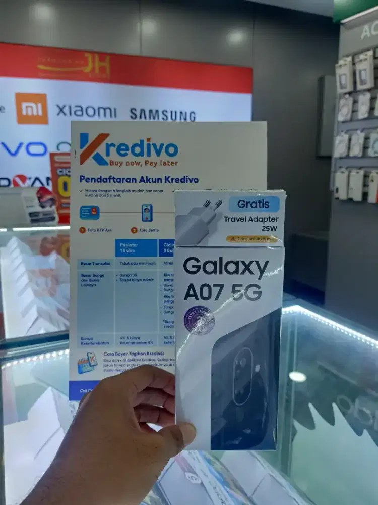 Samsung Galaxy A07 5G 6/128 Black, Garansi Resmi