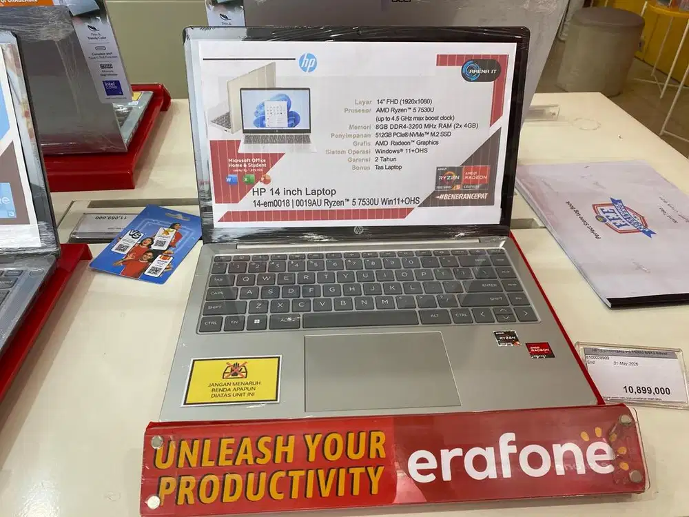 HP 14 Inch Laptop 8 512 Silver