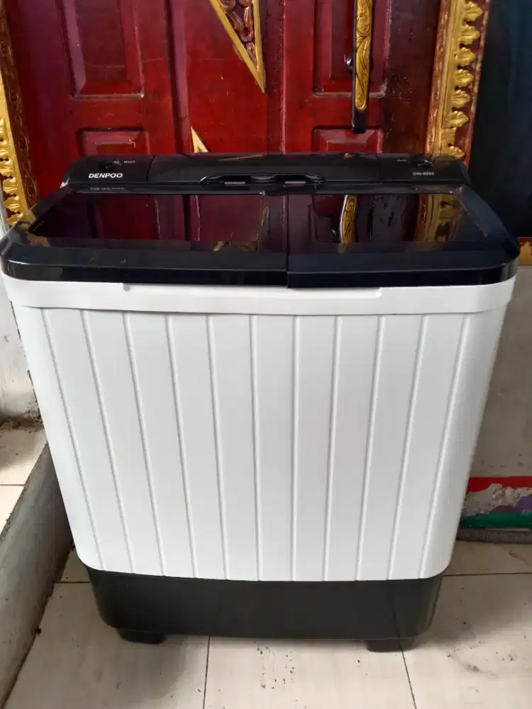 jual mesin cuci 2 tabung denpo 8kg siap pakai semua normal original