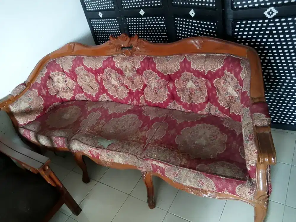 Sofa 3 panjang dan bangku