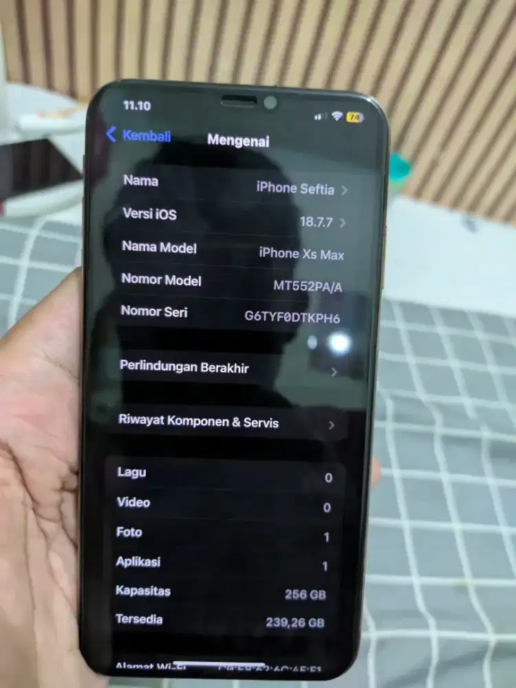 Dijual iphone Xs Max 256gb ex-ibox